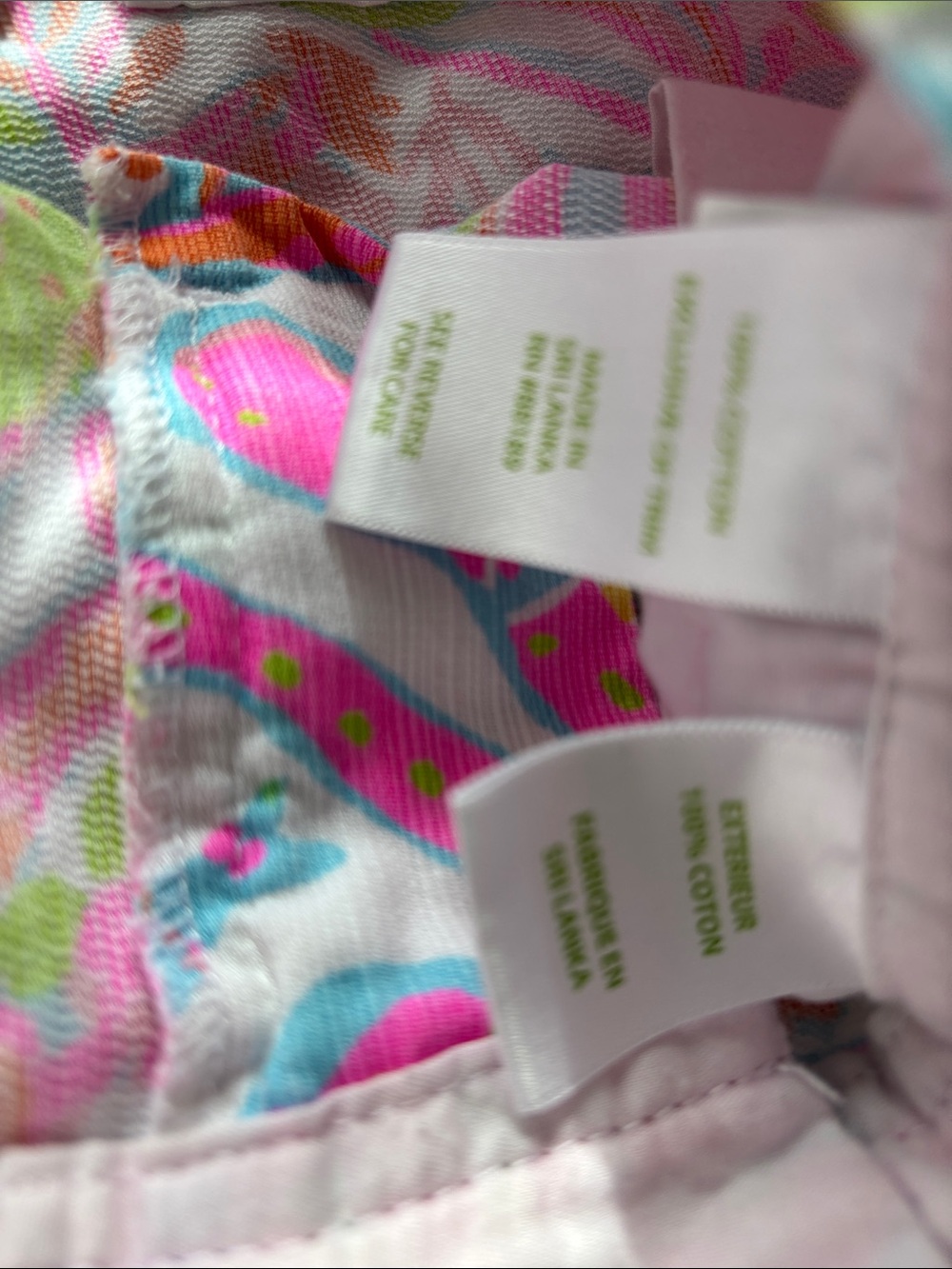 Lilly Pulitzer Neon Floral Print Shorts Callahan Size 4 Pink, Green & Orange - Picture 6 of 6